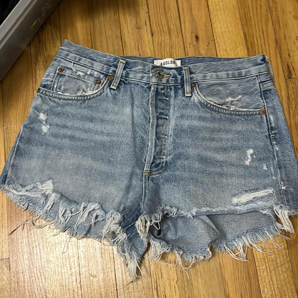 AGOLDE size 27 blue Jean shorts